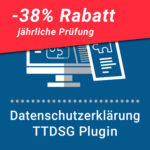 Rabatt DSGVO-TTDSG Plugin